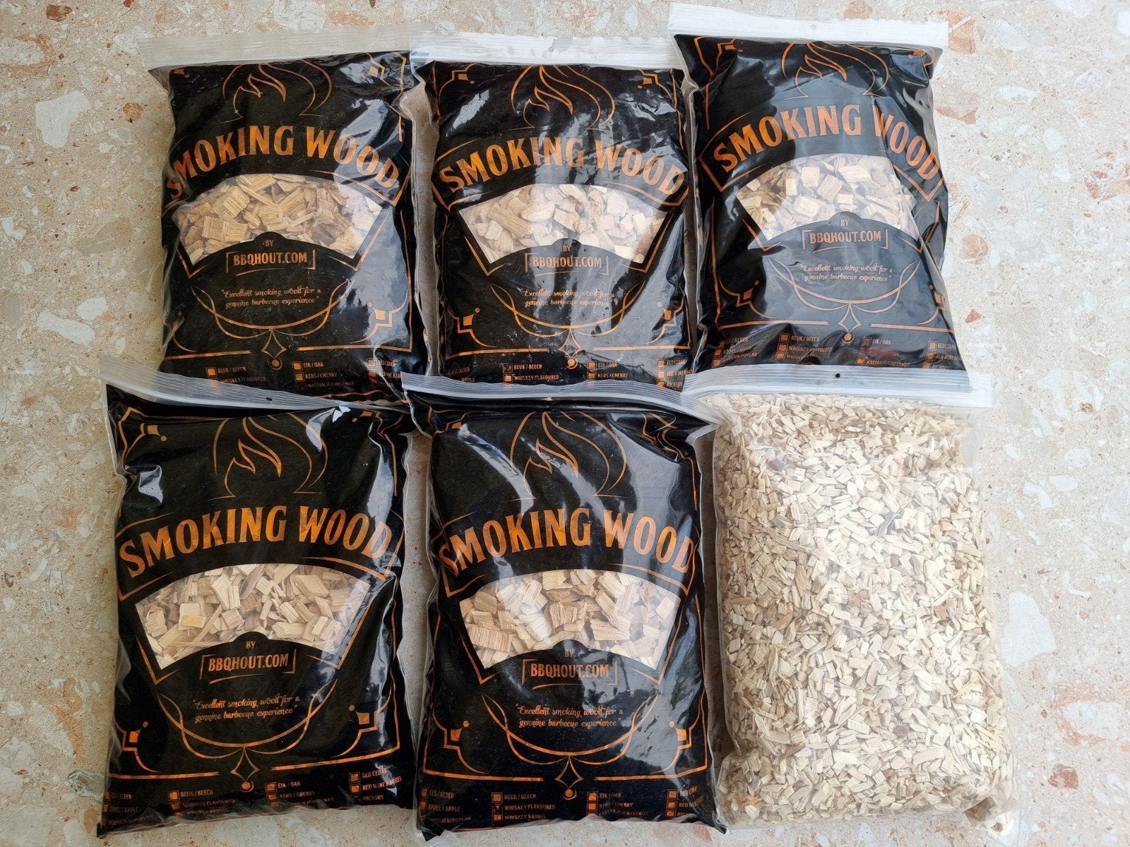 6x rookhout snipper bbq, Ophalen of Verzenden, Nieuw