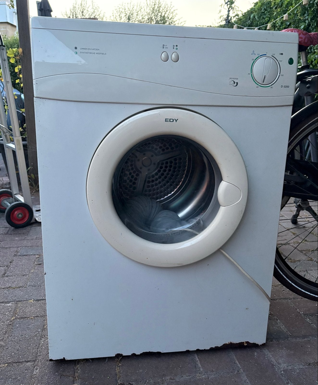 Oude EDY D5200 luchtafvoerdroger - werkt nog goed!, Ophalen, Gebruikt, Luchtafvoer, 4 tot 6 kg
