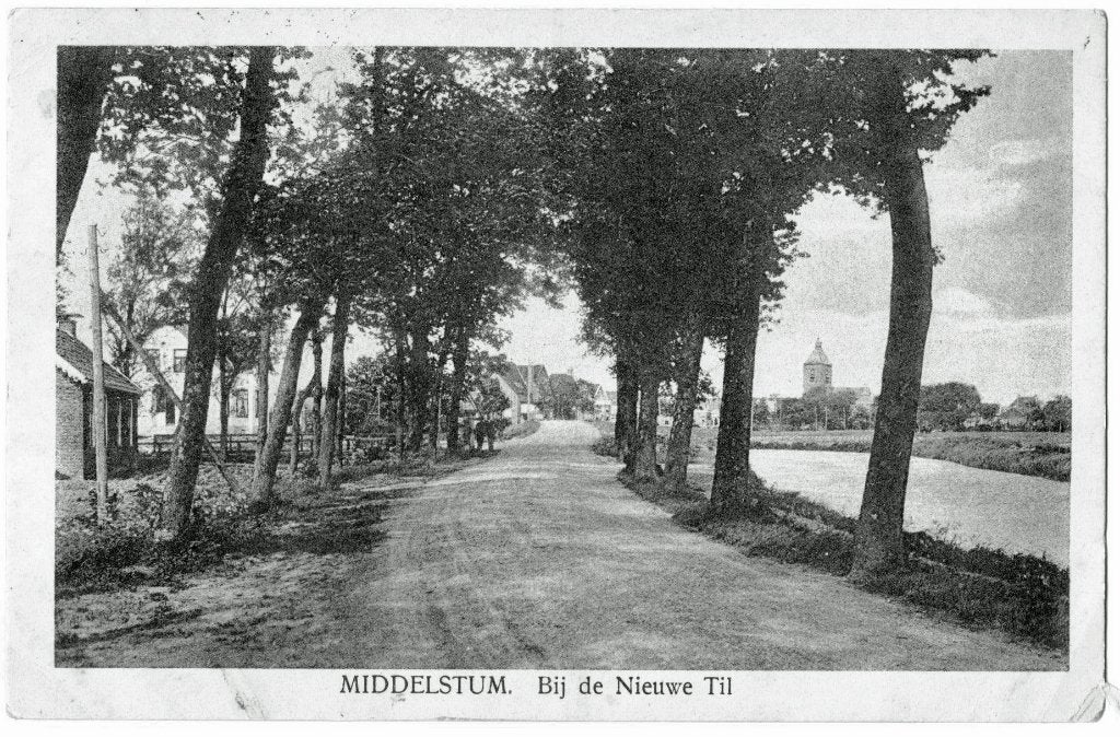 Middelstum, Bij de Nieuwe Til, 1941, Verzamelen, Verzenden, 1940 tot 1960, Gelopen, Groningen