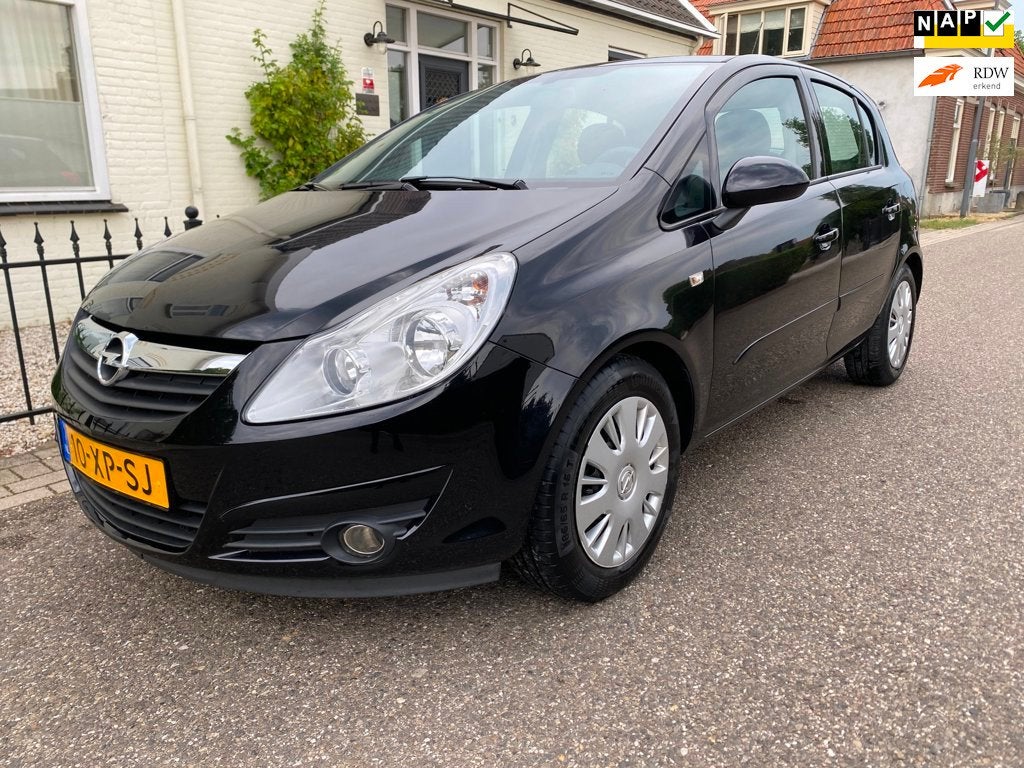 Opel Corsa 1.4-16V Enjoy,Vol Automaat,1e eigenaar,Airco,NAP, Auto's, Dealer onderhouden, Gebruikt, 4 cilinders, Bedrijf