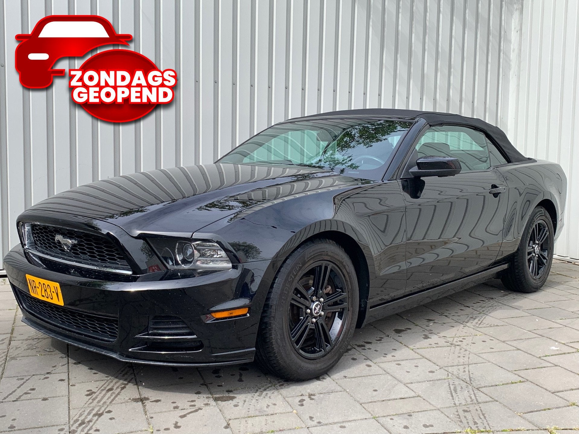 Ford USA Mustang 3.7 V6 Cabrio|Automaat|Climate Control|, Auto's, Achterwielaandrijving, Gebruikt, Zwart, Cabriolet