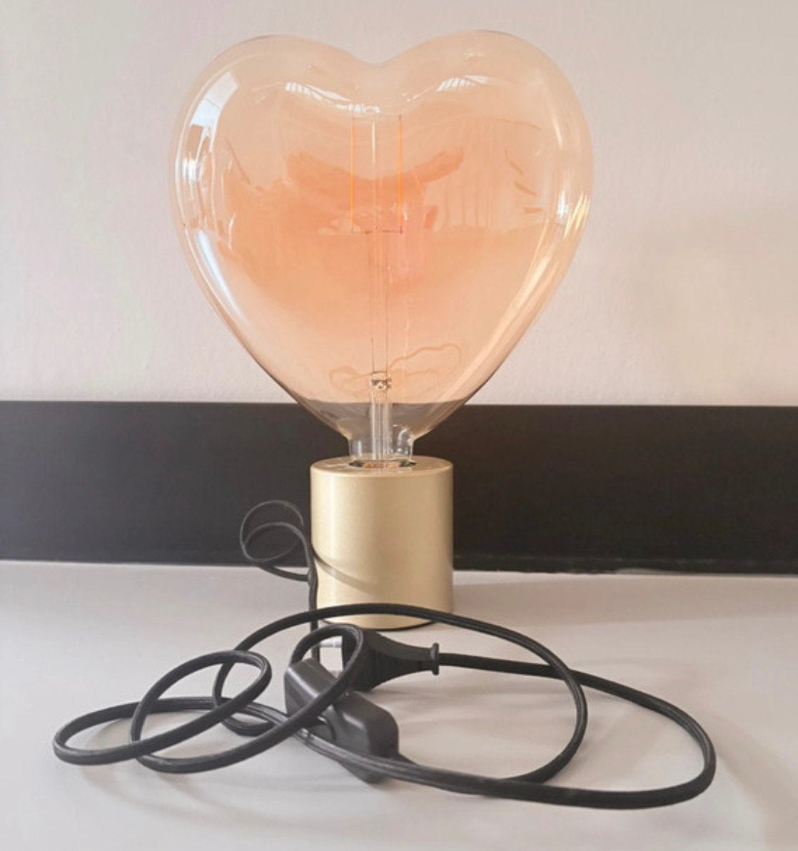 Riviera Maison Hart Lamp Lovely Lamp, Ophalen of Verzenden, Zo goed als nieuw, Minder dan 50 cm