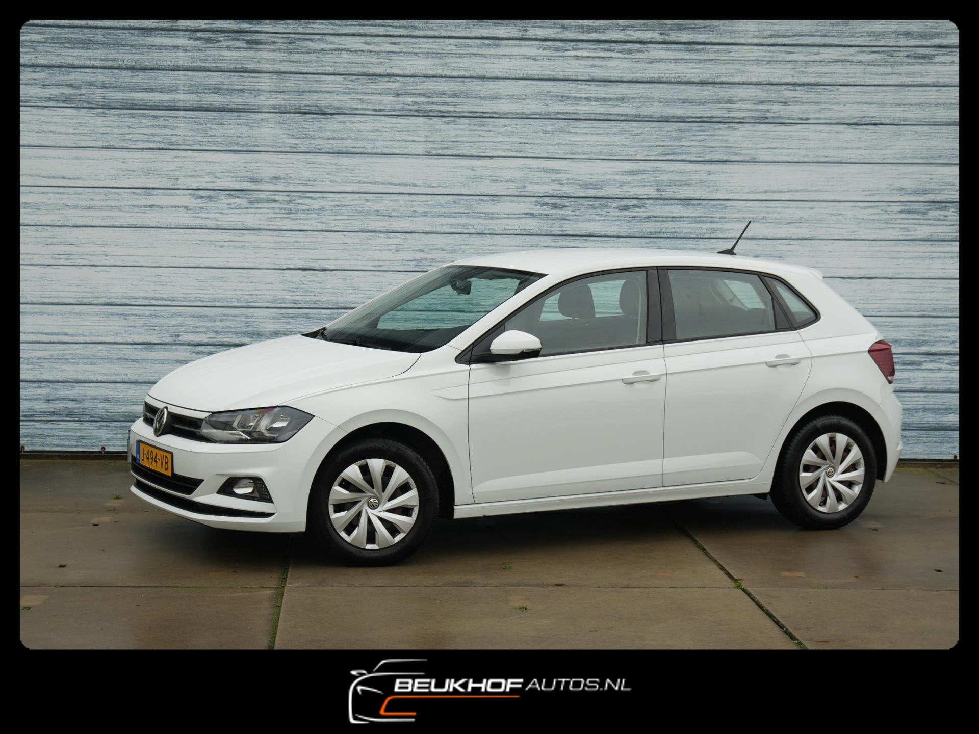 Volkswagen Polo 1.0 TSI Carplay Navi Adapt Cruise Automaat, Dealer onderhouden, Stof, Gebruikt, 95 pk