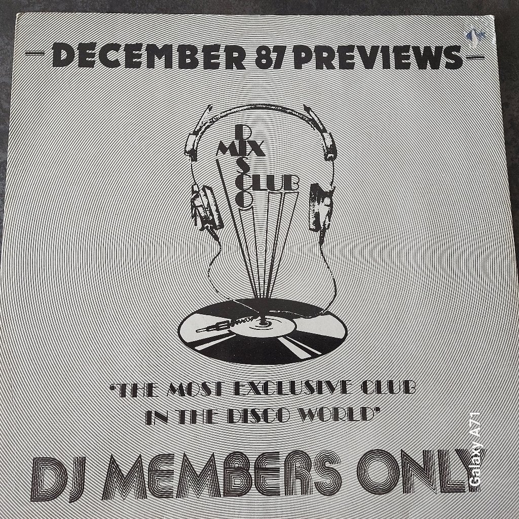 12" DMC - December 87 previews (4 mixes o.a. Peter Slaghuis), Gebruikt, Ophalen of Verzenden, Fotohoes, Disco