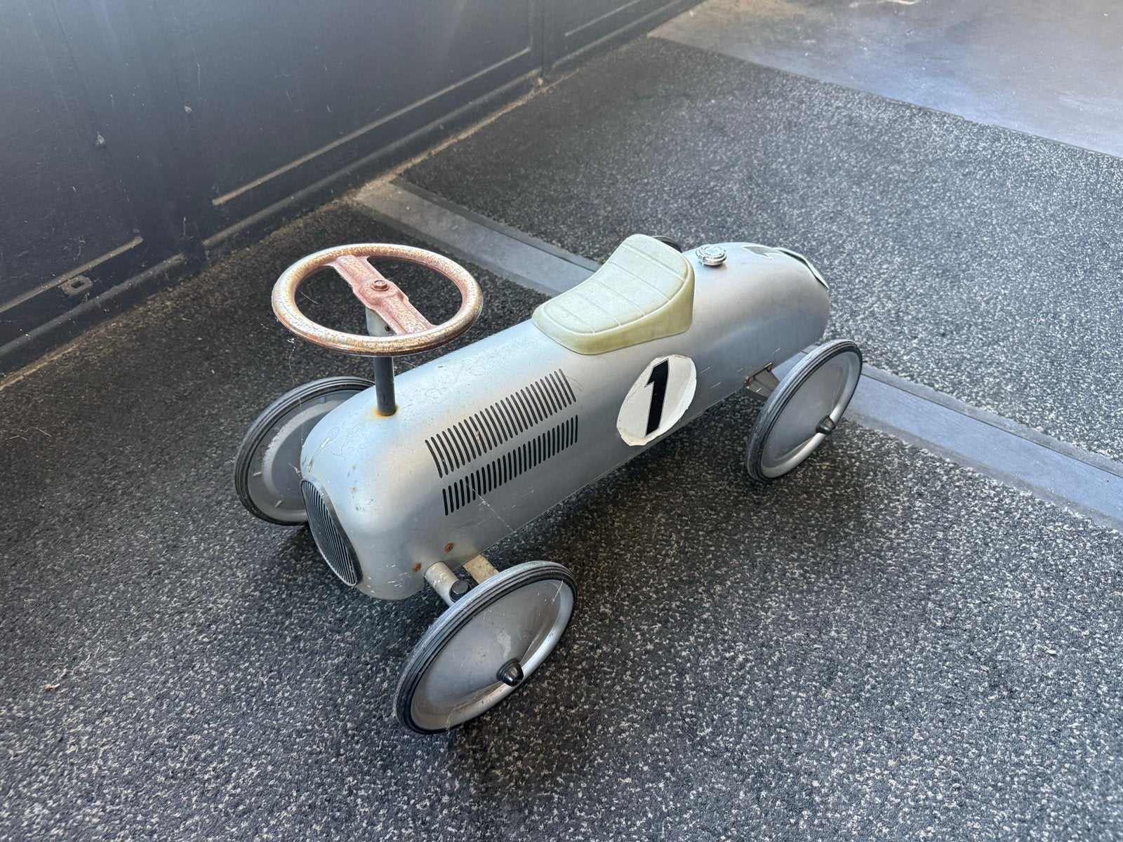 Oude loopauto - Vintage raceauto voor kinderen, Ophalen, Gebruikt, Loopvoertuig