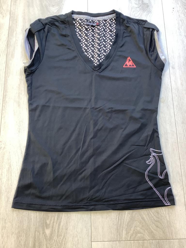 Le Coq Sportif shirt maat S, Verzenden, Zwart, Racketsport, Maat 36 (S)