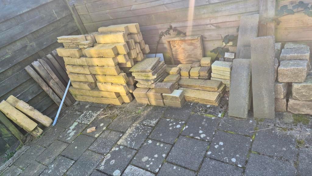 Gratis siertegels, Ophalen, Gebruikt, Beton, Klinkers