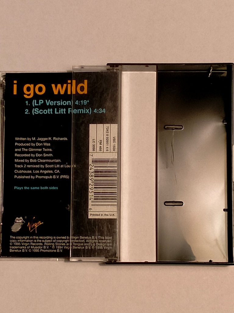 Rolling Stones I go wild cassettebandje cassette bandje, Verzamelen, Ophalen of Verzenden, Gebruikt, Overige typen