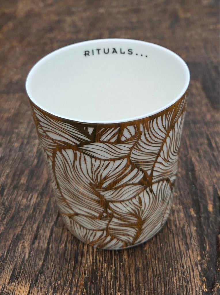 Rituals golden leaves waxinelichthouder, Overige materialen, Ophalen of Verzenden, Zo goed als nieuw, Kandelaar