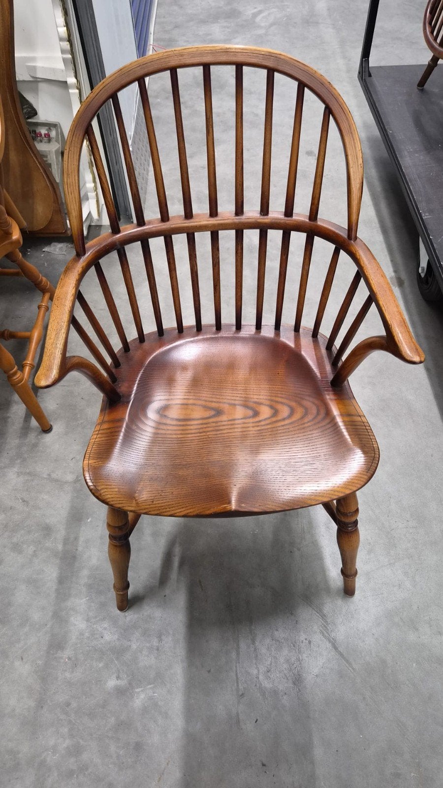 6 Klassieke houten Windsor stoelen met spijlenrug, Ophalen