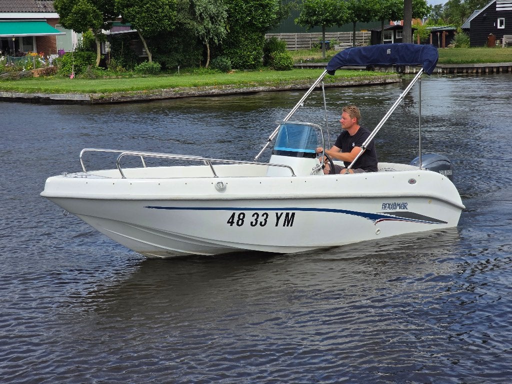 Aquamar First 16 incl. nieuwe Yamaha 60 & Hydr. besturing, Watersport en Boten, Vis- en Consoleboten, Ophalen, Info@bomert.nl