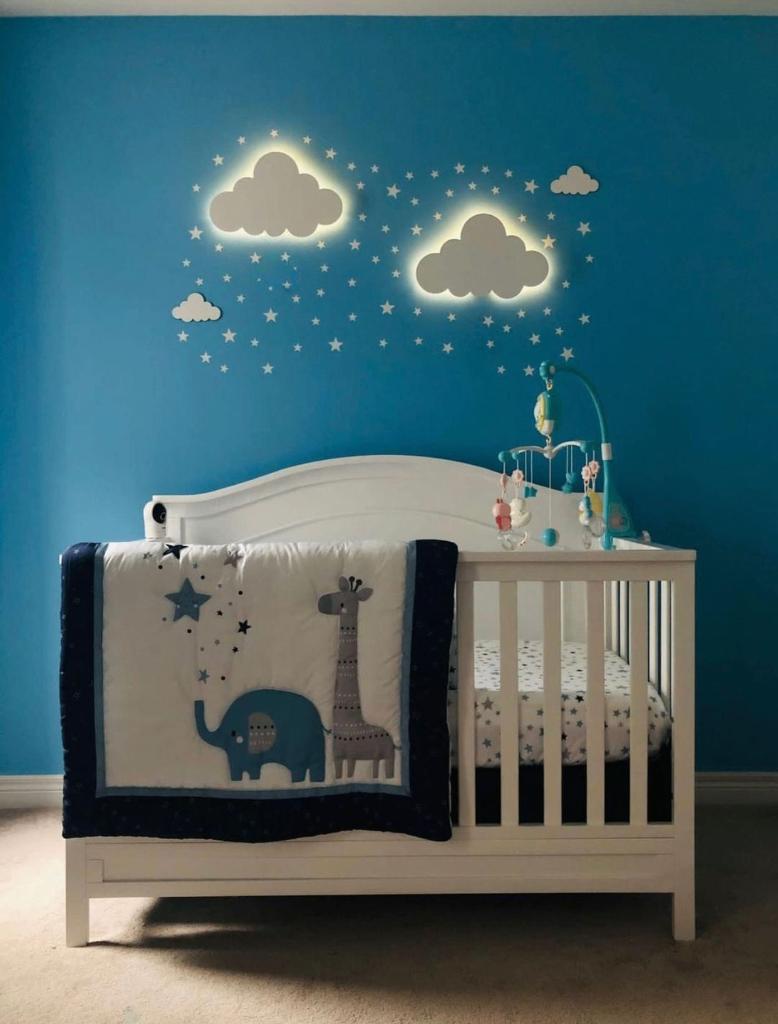 Houten wandlamp - wolk - draadloos, Huis en Inrichting, Lampen | Wandlampen, -, -, Nieuw, Ophalen of Verzenden
