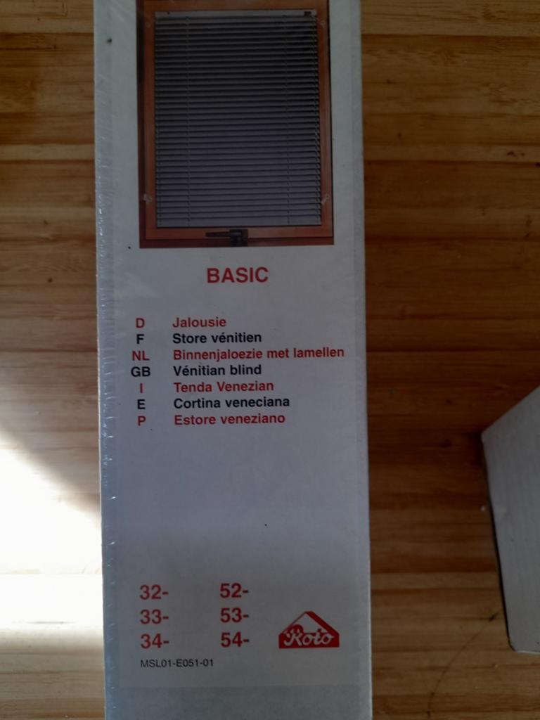 Nieuw in doos, dakraam jaloezieën, Ophalen of Verzenden, Nieuw, Wit