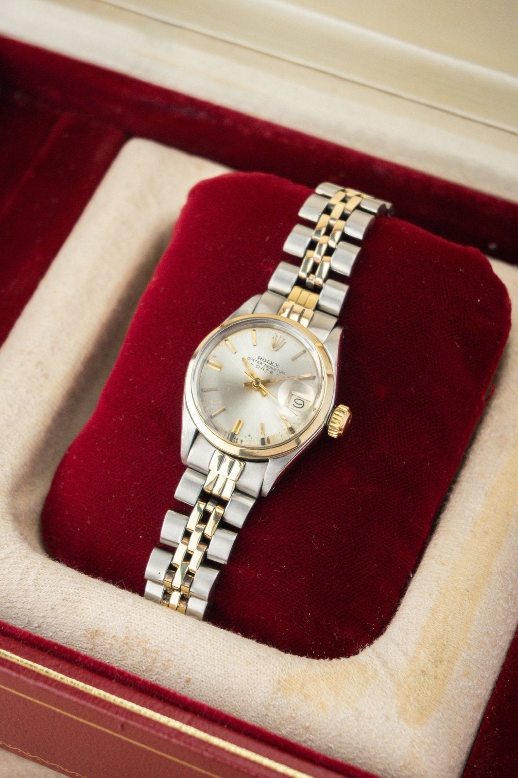 Rolex Oyster Perpetual Date 26 Ref. 6516 | 14K Gold, Polshorloge, Ophalen of Verzenden, Zo goed als nieuw, Goud