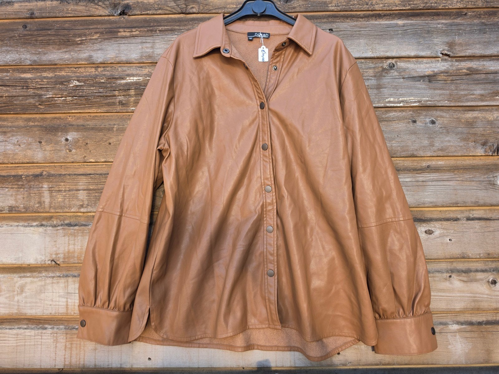 NIEUW stoere dames jas, Kleding | Dames, Bruin, Maat 42/44 (L), Nieuw, Ophalen of Verzenden