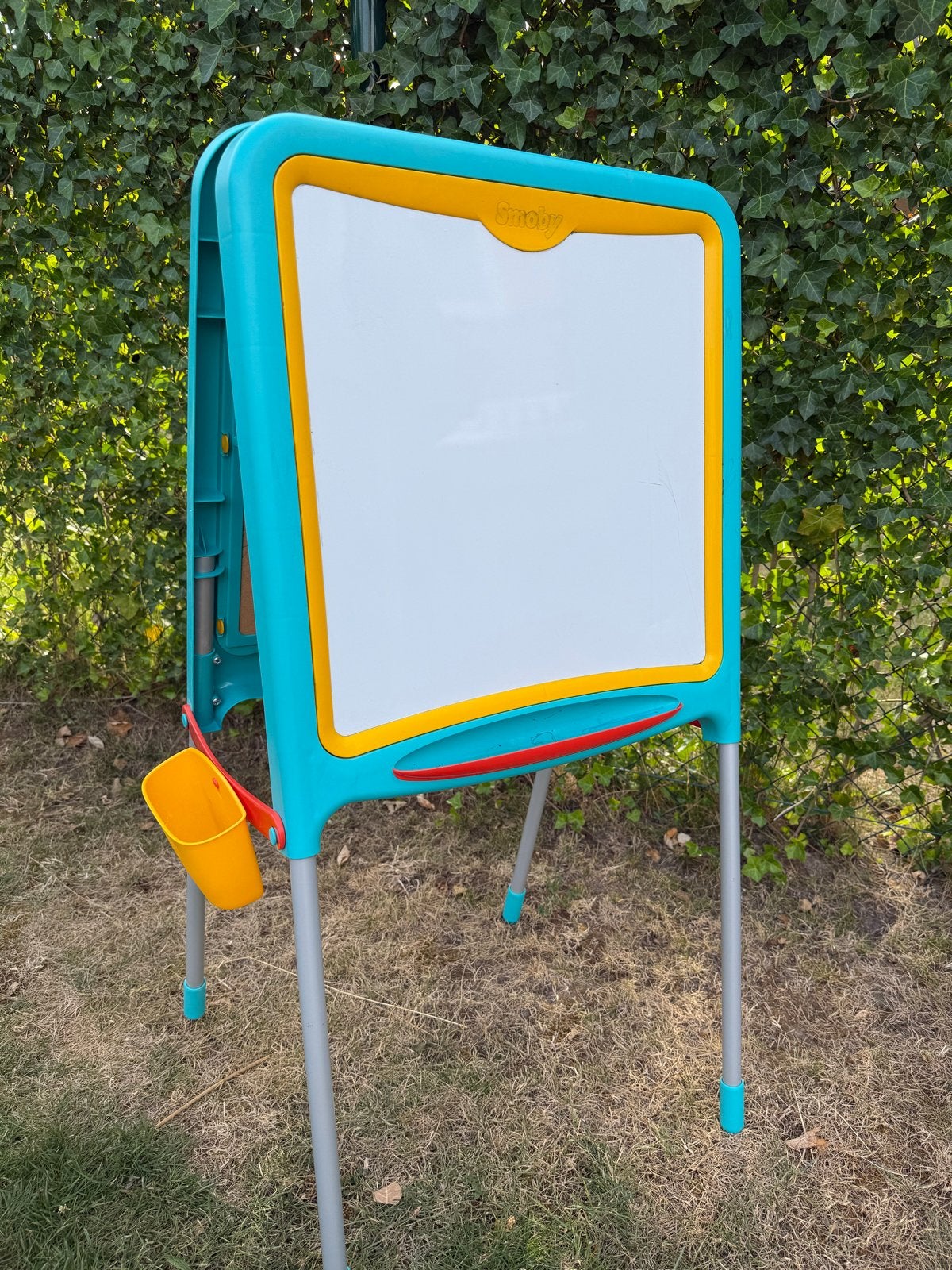 Smoby Tekenbord 2-zijdig: Whiteboard & Krijtbord, Kinderen en Baby's, Speelgoed | Educatief en Creatief, Ophalen, Gebruikt, Knutselen