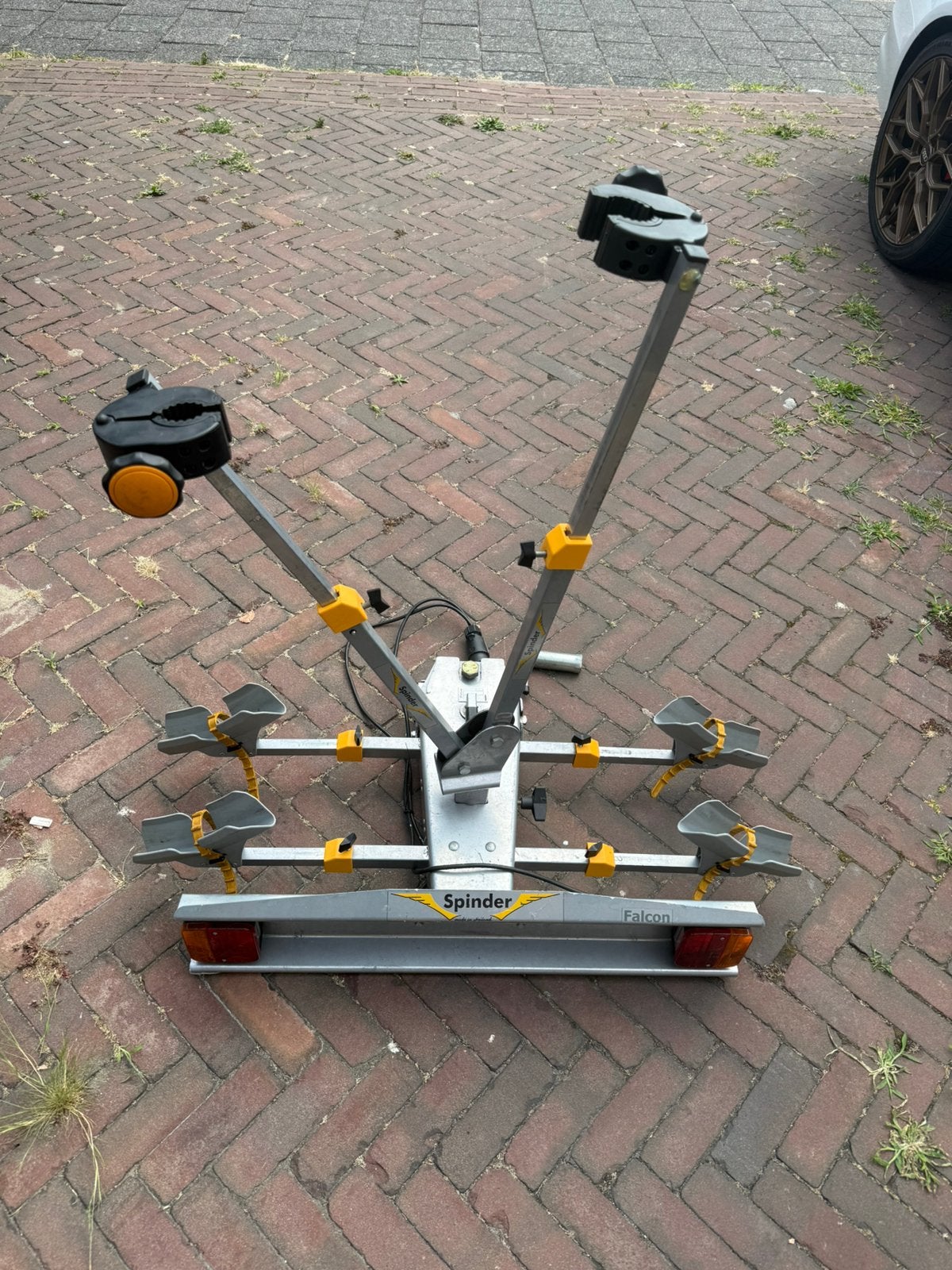 Spindler Falcon RC-2-F Kantelbaar Fietsendrager op trekhaak, Ophalen of Verzenden, 2 fietsen, Zo goed als nieuw, Trekhaakdrager