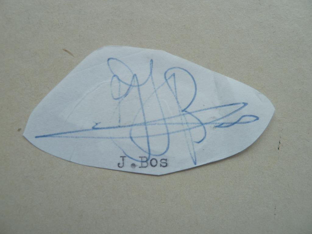 Handtekening. Jaap.Bos. Fc Twente, Ophalen of Verzenden, Zo goed als nieuw, F.C. Twente, Overige typen