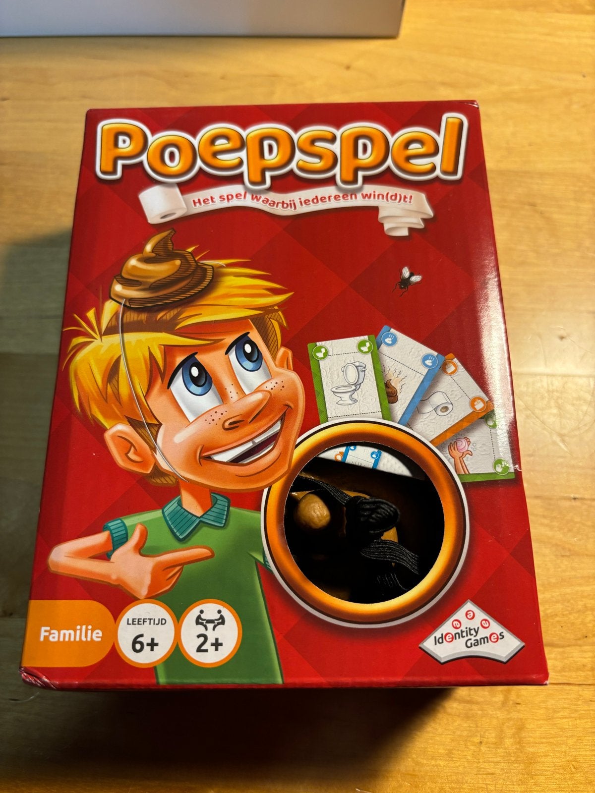 Poepspel - Het spel waarbij iedereen win(d)t!, Een of twee spelers, Ophalen, Zo goed als nieuw