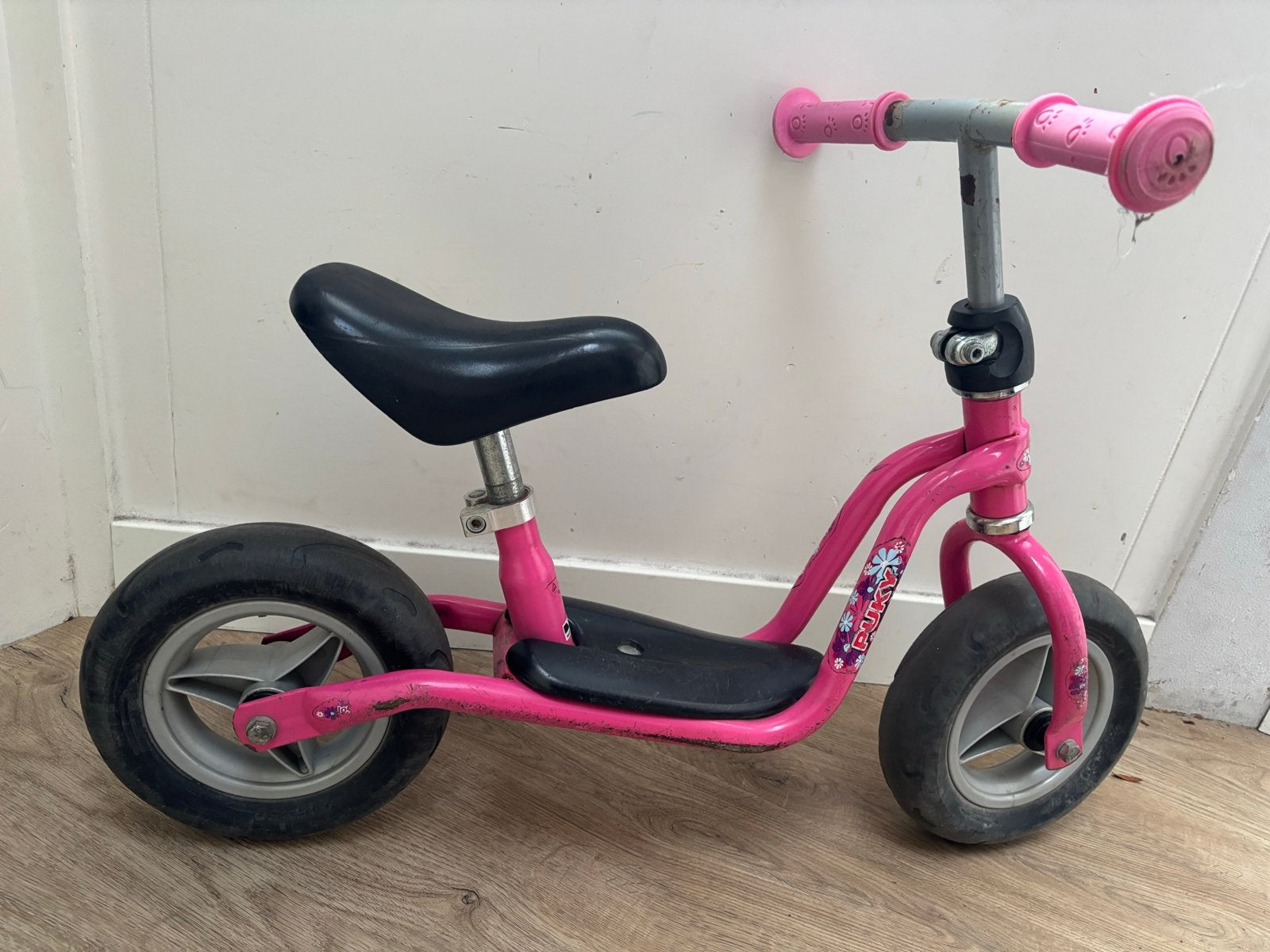 Roze Puky loopfiets, Ophalen, Gebruikt, Minder dan 16 inch