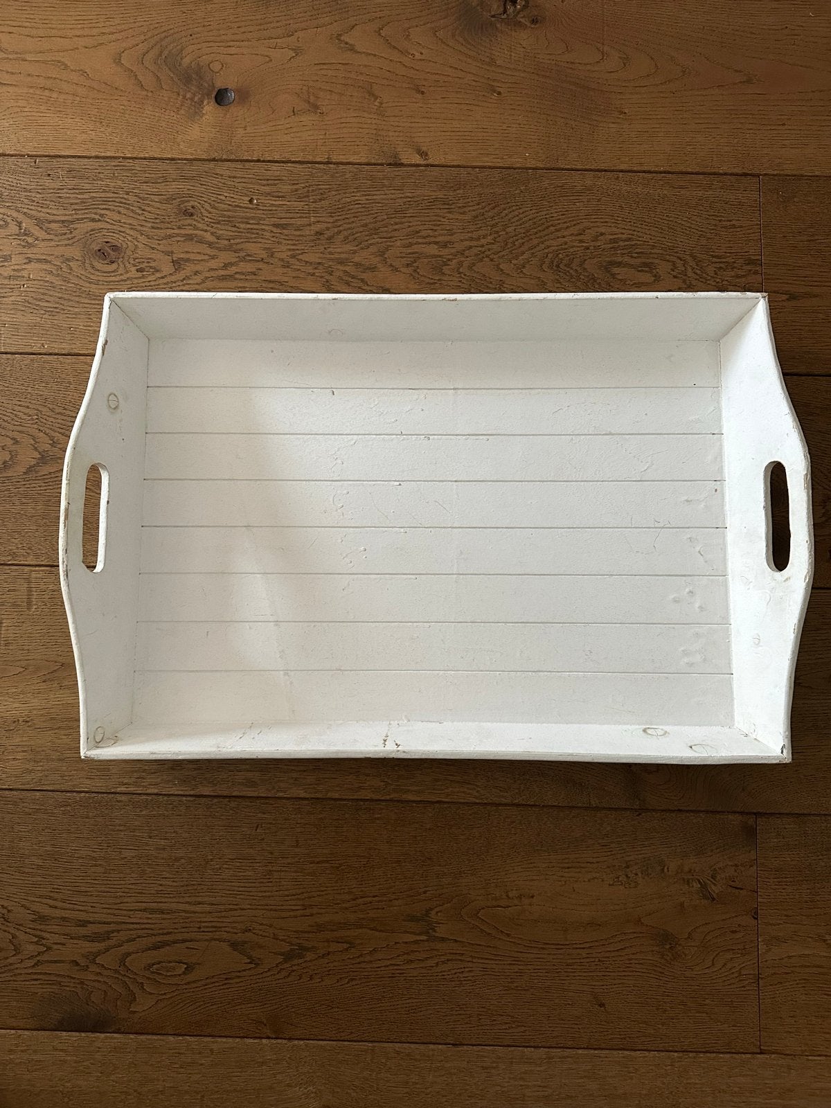 Houten dienblad 45x65 cm - Ideaal voor trakteren, Ophalen, Gebruikt, Dienblad, Met handvatten