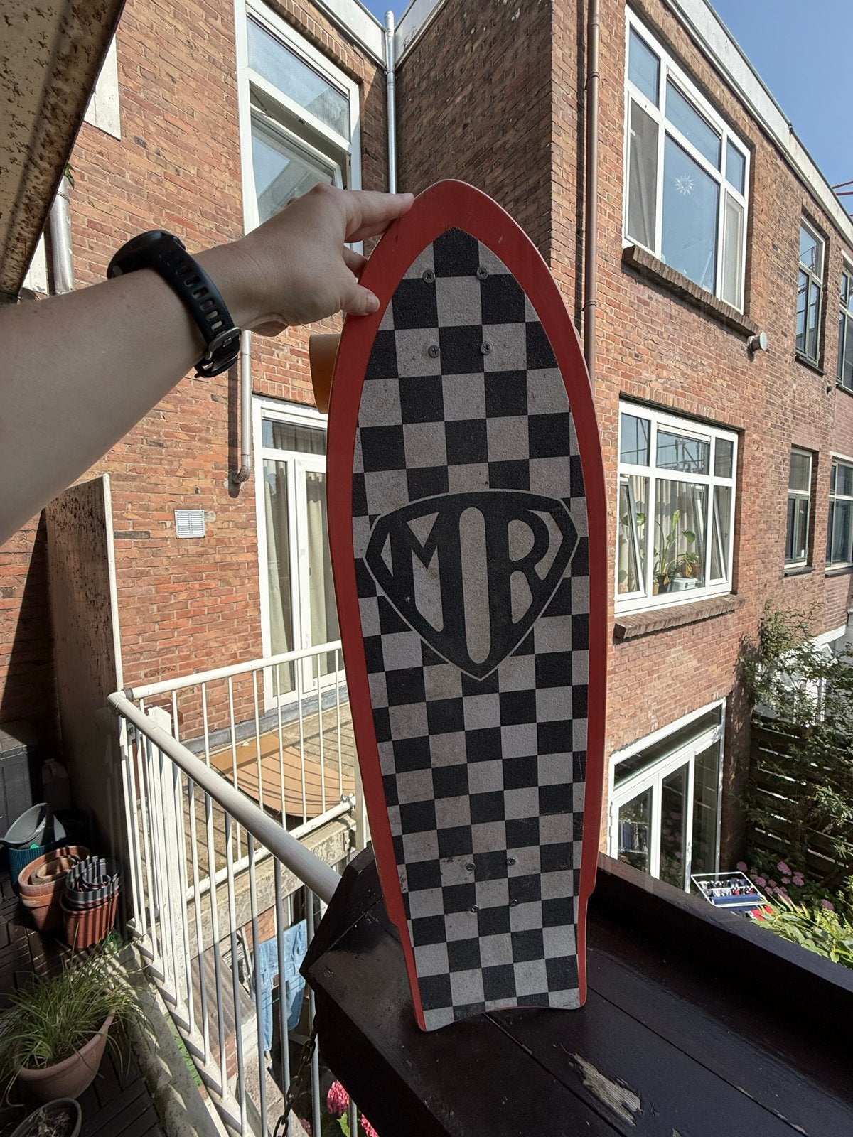 Quiksilver Surf Skate Mark Richards Super 31 Pink Chess, Ophalen of Verzenden, Gebruikt, Skateboard
