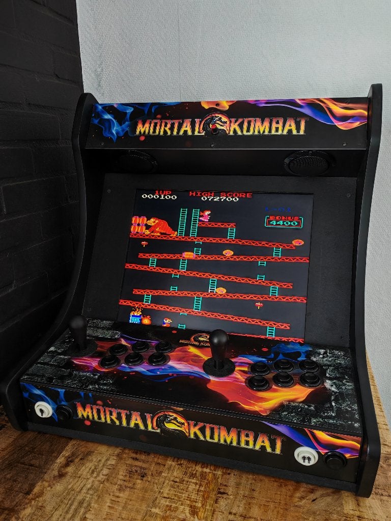 Bartop Arcadekast - Mortal Kombat - Recalbox, Ophalen, Overige merken, Zo goed als nieuw