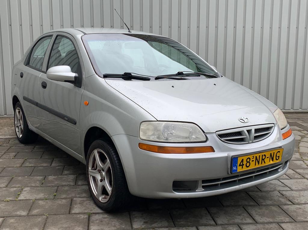 Daewoo Kalos 1.4 Style|Airco|, 83 pk, Stof, Zwart, 4 cilinders