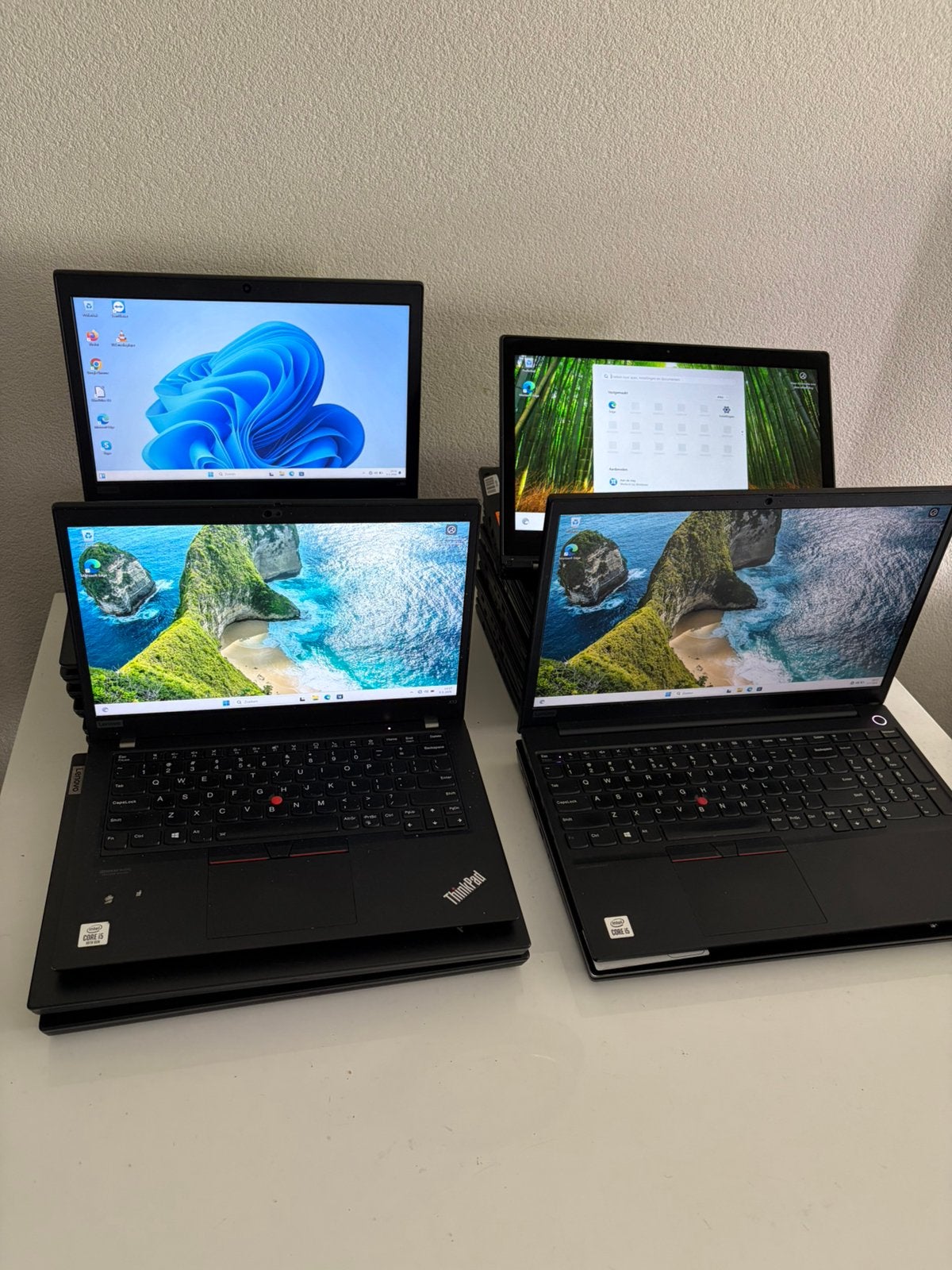 Partij 16x Lenovo Laptops - 8e tm 10e gen - i5 - 256GB SSD, Ophalen, Gebruikt, Qwerty, 8 GB