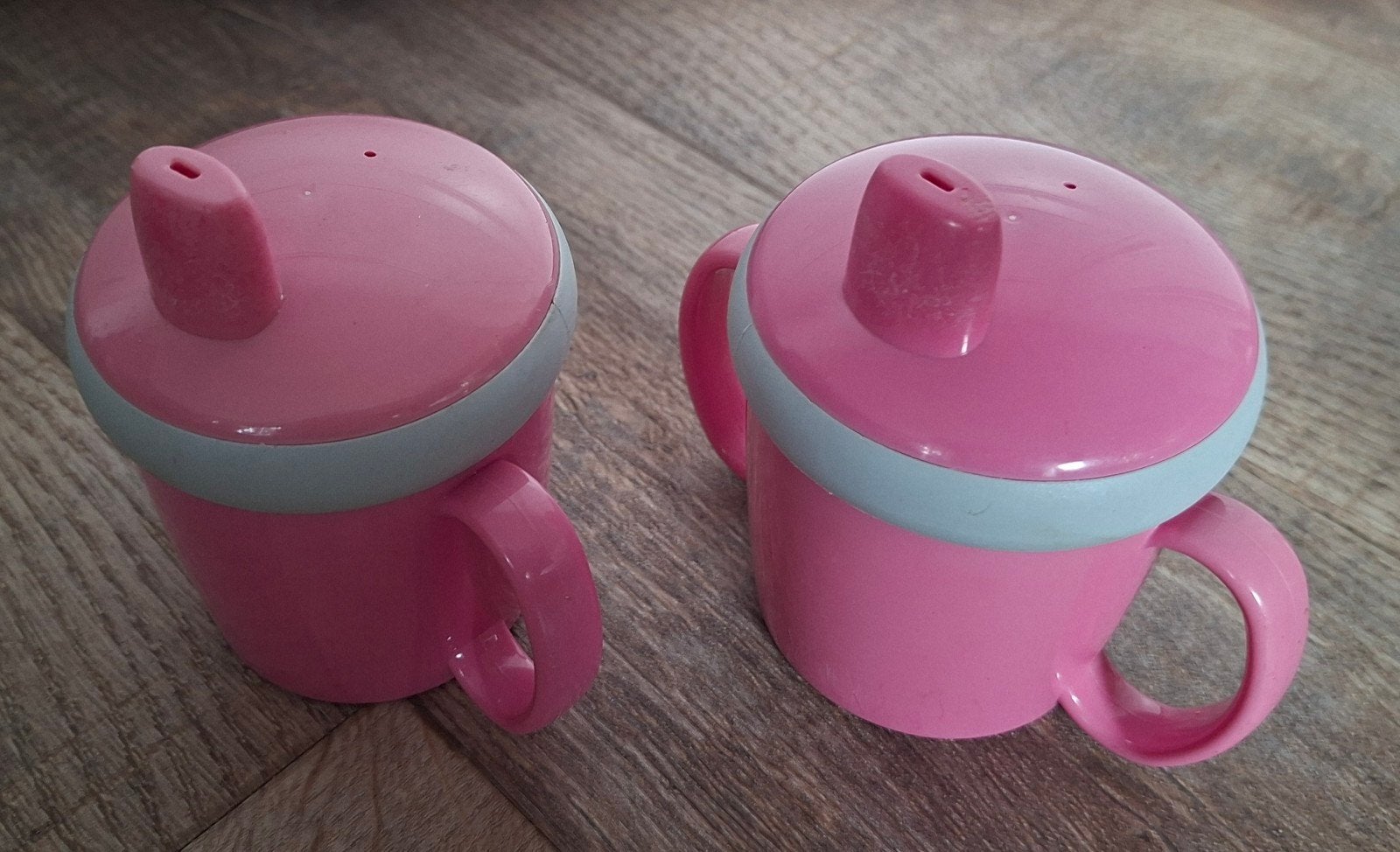 Set van 2 roze Mepal Rösti antilek tuitbekers, Overige merken, Gebruikt, Ophalen of Verzenden, Drinkbeker