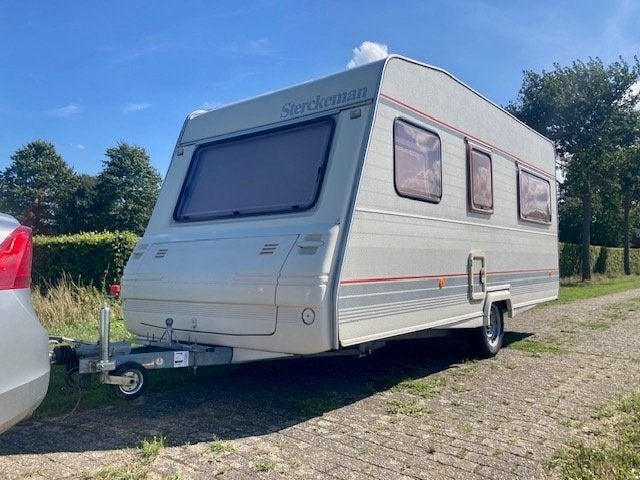 Sterckeman Fjord 430T, Caravans en Kamperen, Vast bed, Sterckeman, Luifel, Treinzit