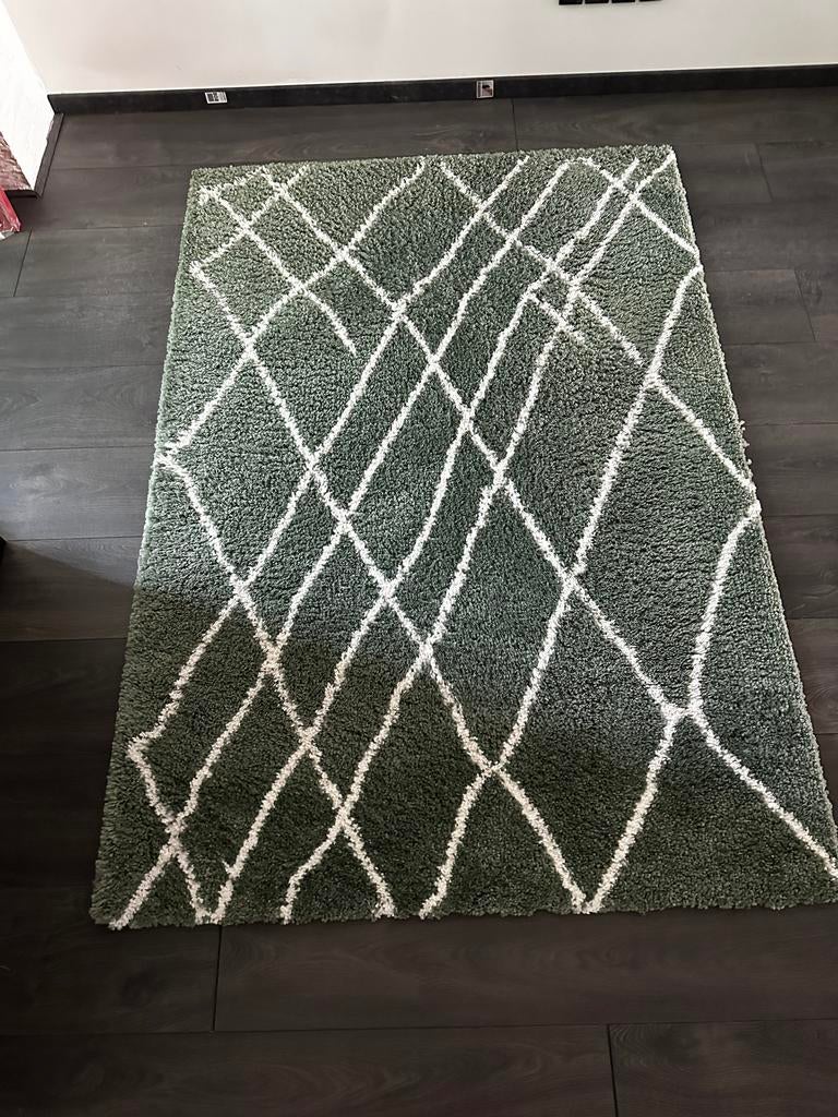 Rugvista Tangier Groen Vloerkleed 140x200 cm, Ophalen, 100 tot 150 cm, Zo goed als nieuw, 150 tot 200 cm