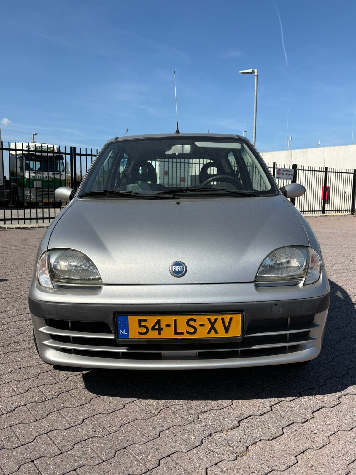 Fiat Seicento 1.1 2003 Grijs, Auto's, Voorwielaandrijving, Stof, Origineel Nederlands, 400 kg
