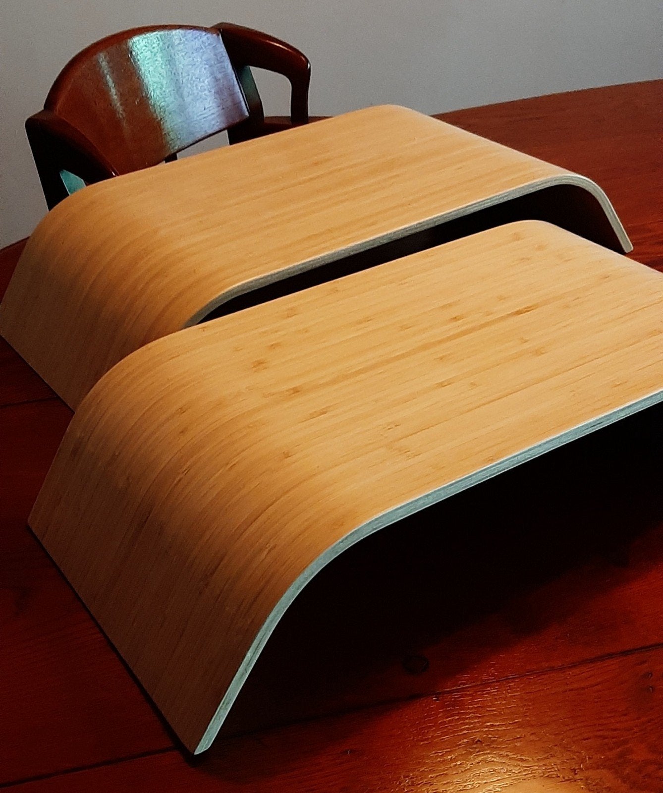 2x Ikea Sigfinn beukenkleur, Computers en Software, Laptopstandaarden, Ophalen, Zo goed als nieuw