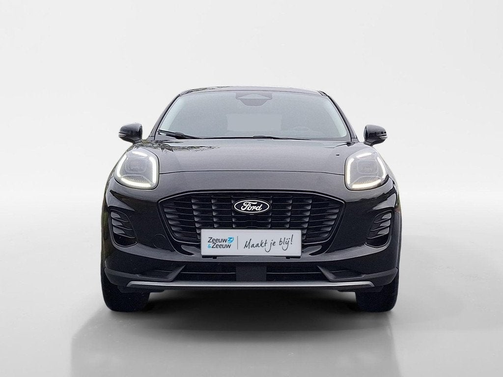 Ford Puma 1.0 EcoBoost Hybrid Titanium Automaat | Winterpack, Auto's, Ford, 12 maanden, Puma, Zwart, Bedrijf