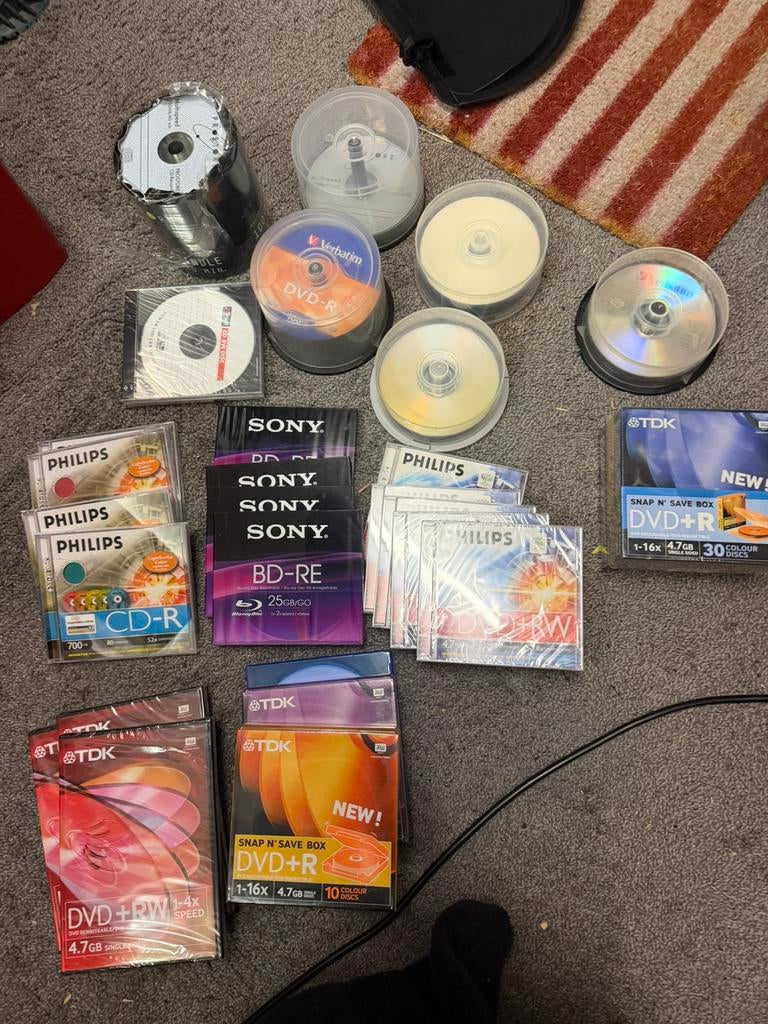TE KOOP: grote partij herschrijfbare blueray,dvd’s en cd’s, Verzenden, Herschrijfbaar, Blu-ray, Nieuw