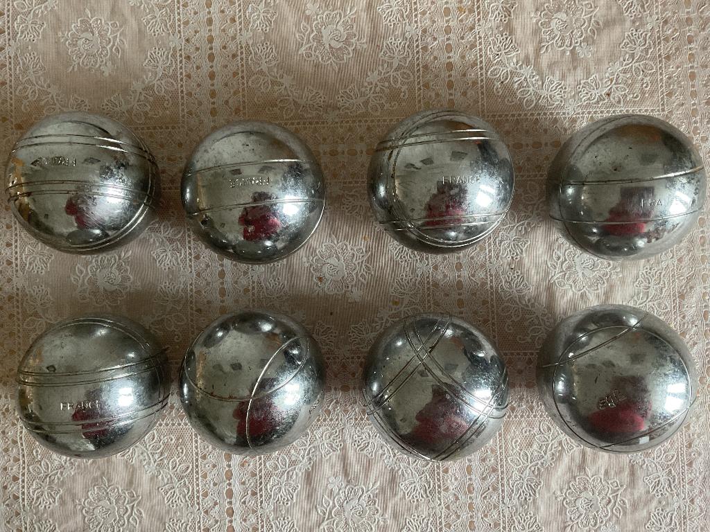 Jeu de boules ballen, Een of twee spelers, Ophalen, Gebruikt