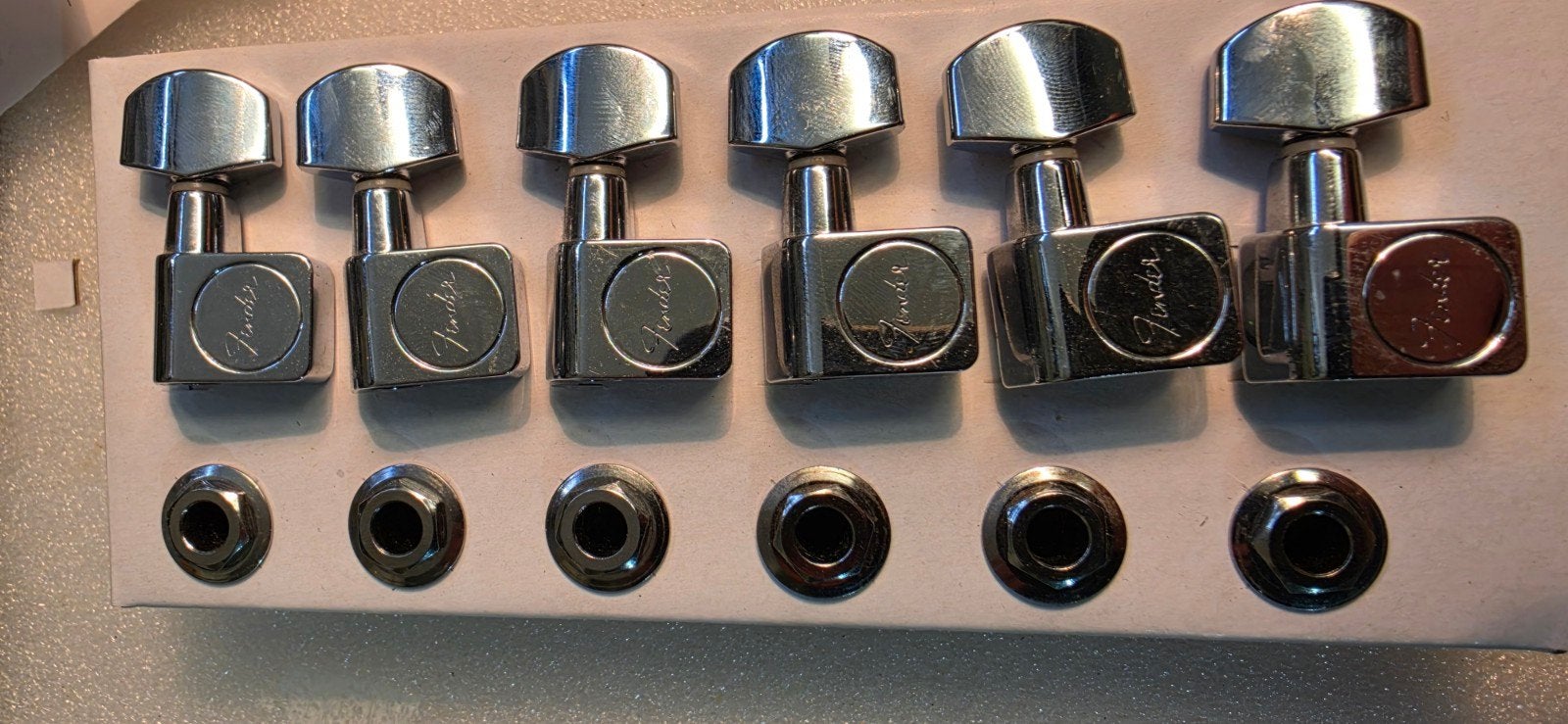 Fender Stratocaster stemmechanieken (set van 6), Muziek en Instrumenten, Instrumenten | Onderdelen, Ophalen of Verzenden, Gebruikt