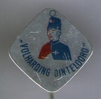 Volharding Dinteloord blik muziek speldje ( M_217), Verzamelen, Ophalen of Verzenden, Zo goed als nieuw, Transport, Speldje of Pin
