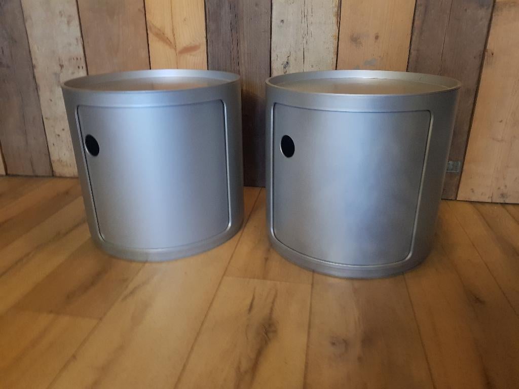 Kartell Componibili kastjes Anna Castelli nachtkastjes, Huis en Inrichting, Kunststof, Gebruikt, Minder dan 45 cm, Ophalen of Verzenden