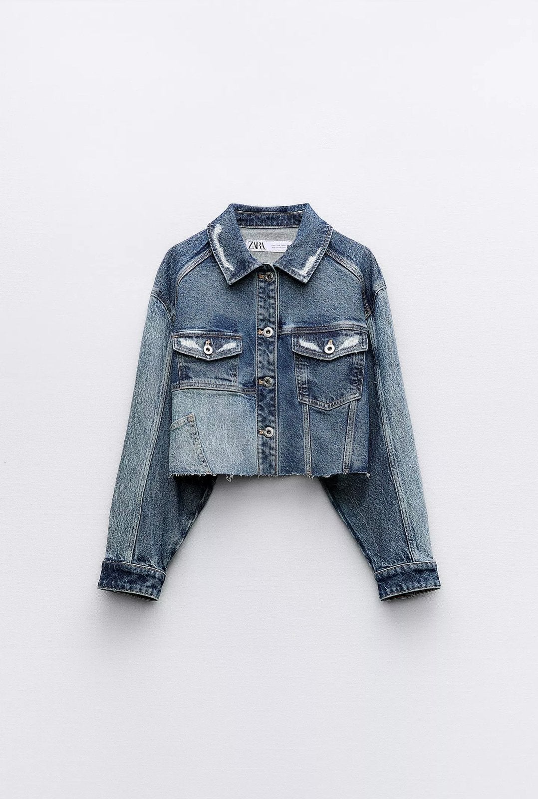 Zara spijkerjas, Verzenden, Zo goed als nieuw, Maat 34 (XS) of kleiner, Blauw