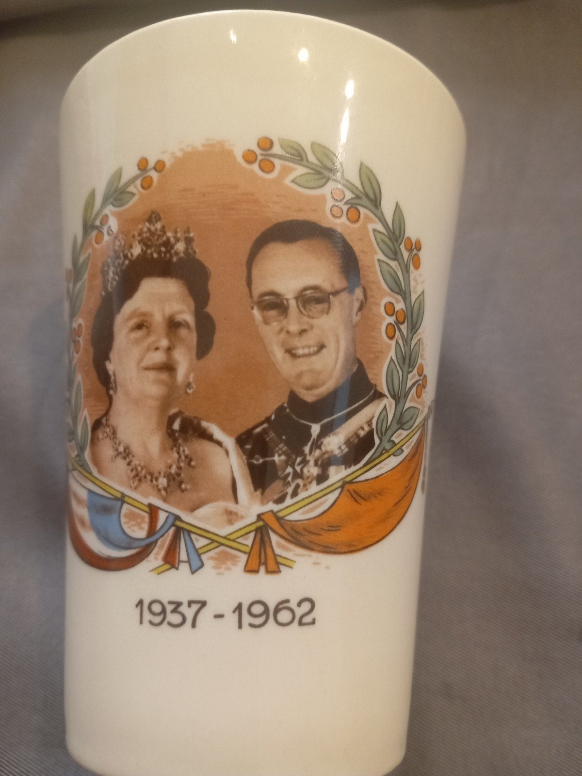 Herdenkingsbeker Juliana & Bernhard 1937-1962, Verzamelen, Ophalen of Verzenden