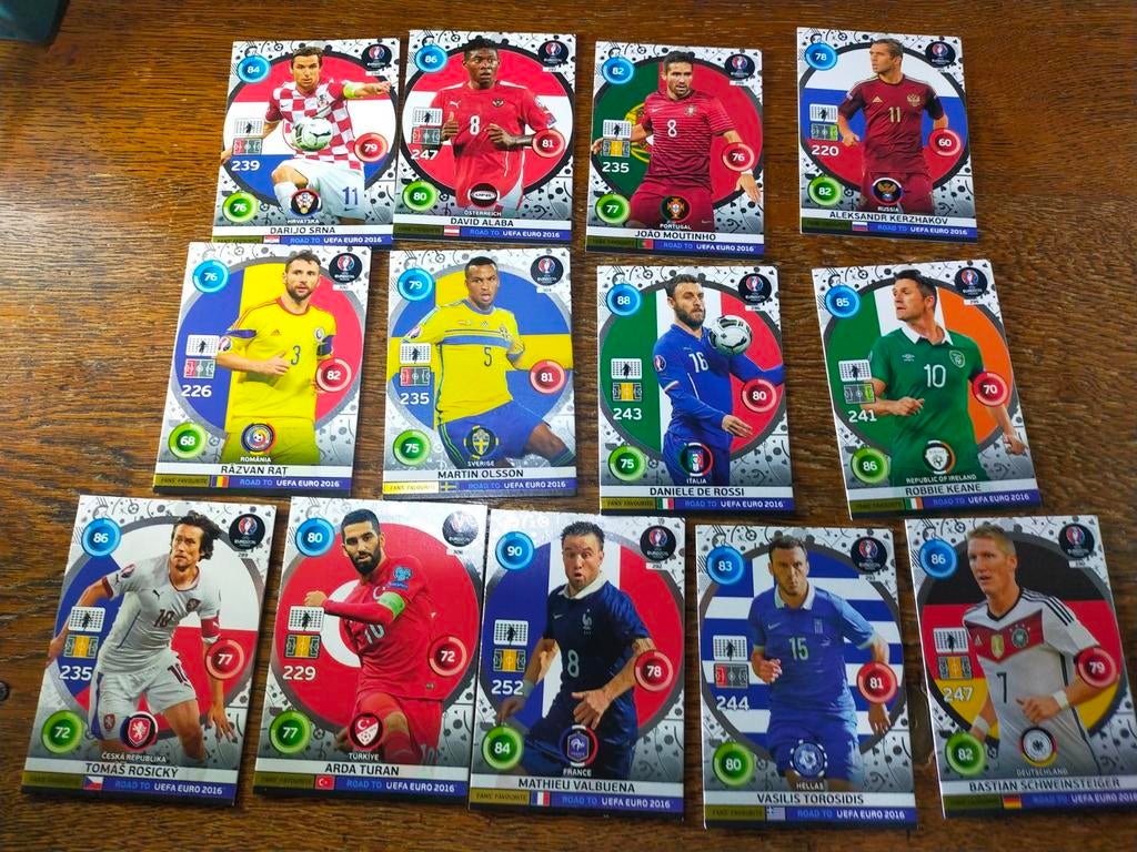 Voetbalplaatjes Road to UEFA Euro 2016, Ophalen of Verzenden