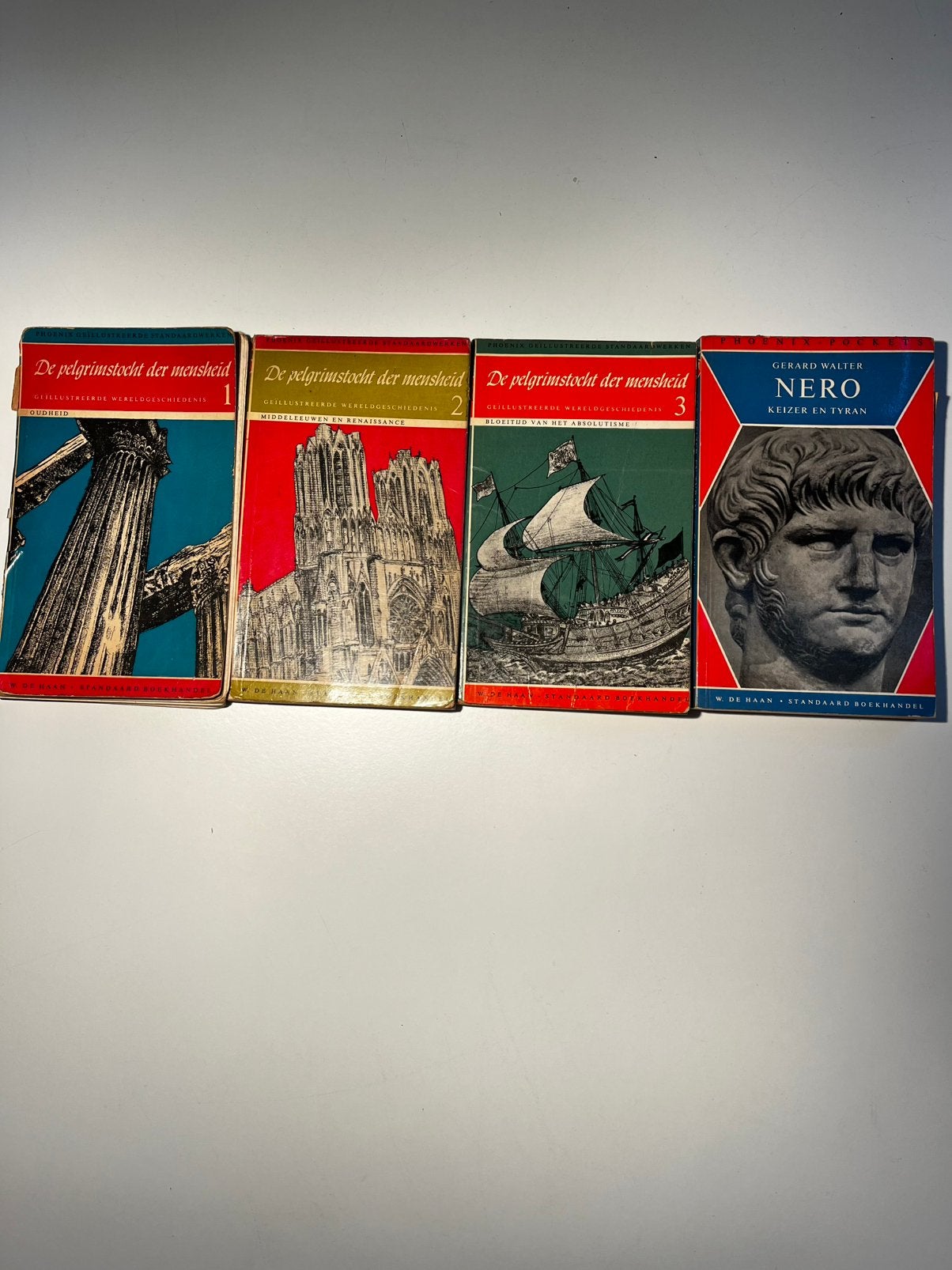 4x geschiedenisboek Oudheid Nero Middeleeuwen Renaissance, Ophalen of Verzenden, 14e eeuw of eerder, Gelezen, Europa