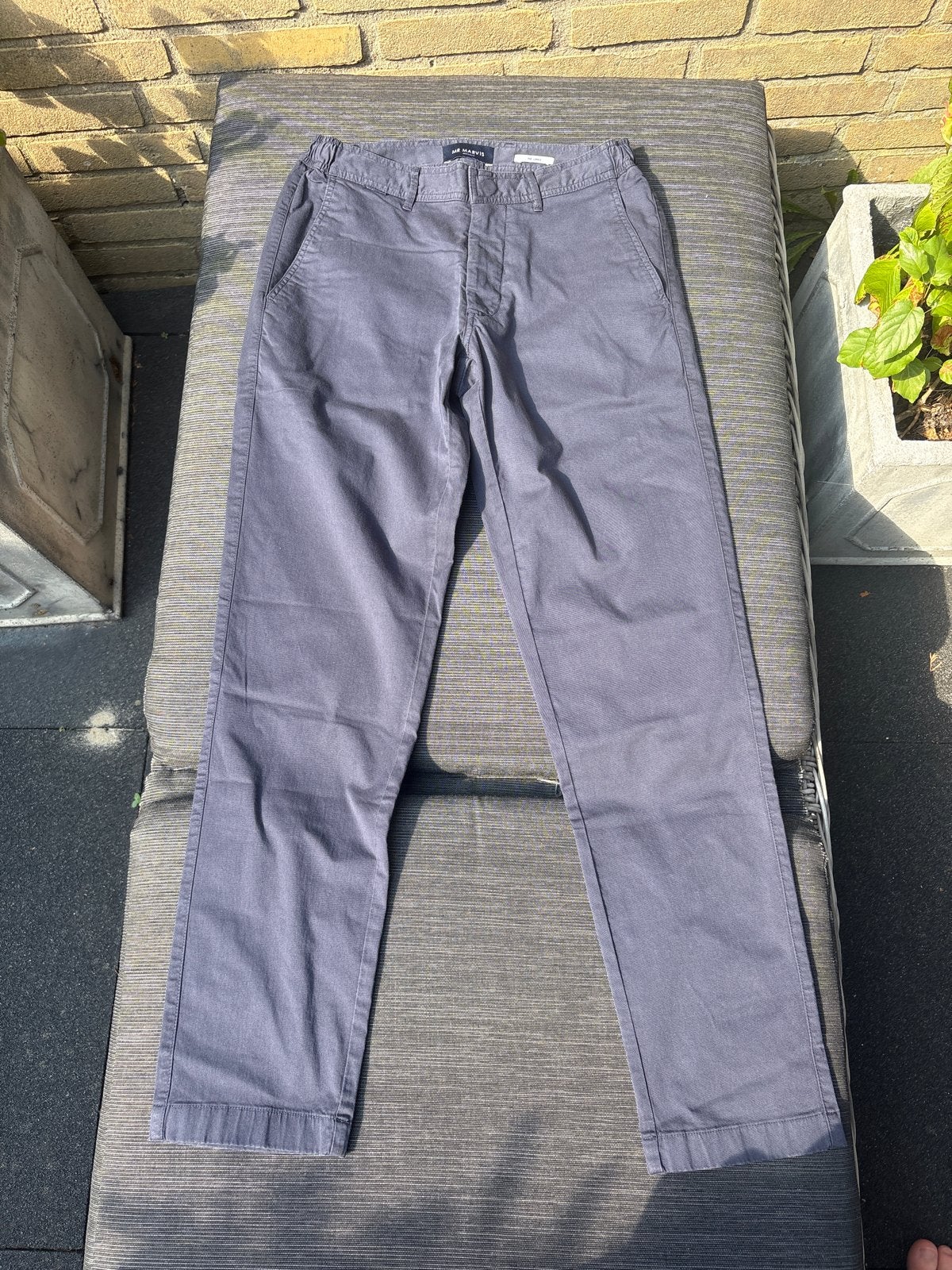 Mr Marvis The Longs - Donkerblauwe Chino Broek W30 L30, Ophalen of Verzenden, Zo goed als nieuw, Maat 46 (S) of kleiner, Blauw
