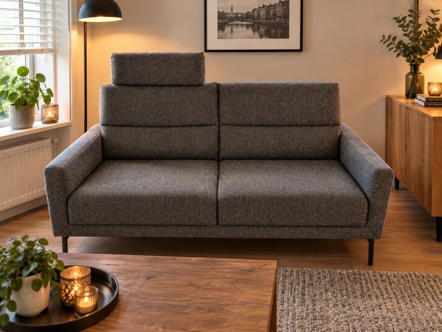 Zeer comfortabele Prominent T-501 2-zitsbank.
Moderne, grijs, Ophalen, 150 tot 200 cm, Tweepersoons, 75 tot 100 cm