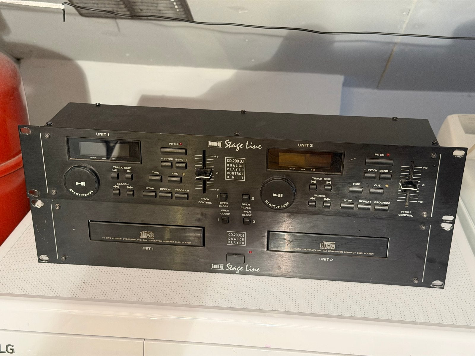 IMG Stage Line dubbele DJ CD speler met pitchcontrol, Ophalen, Gebruikt, Dj-set, Overige merken
