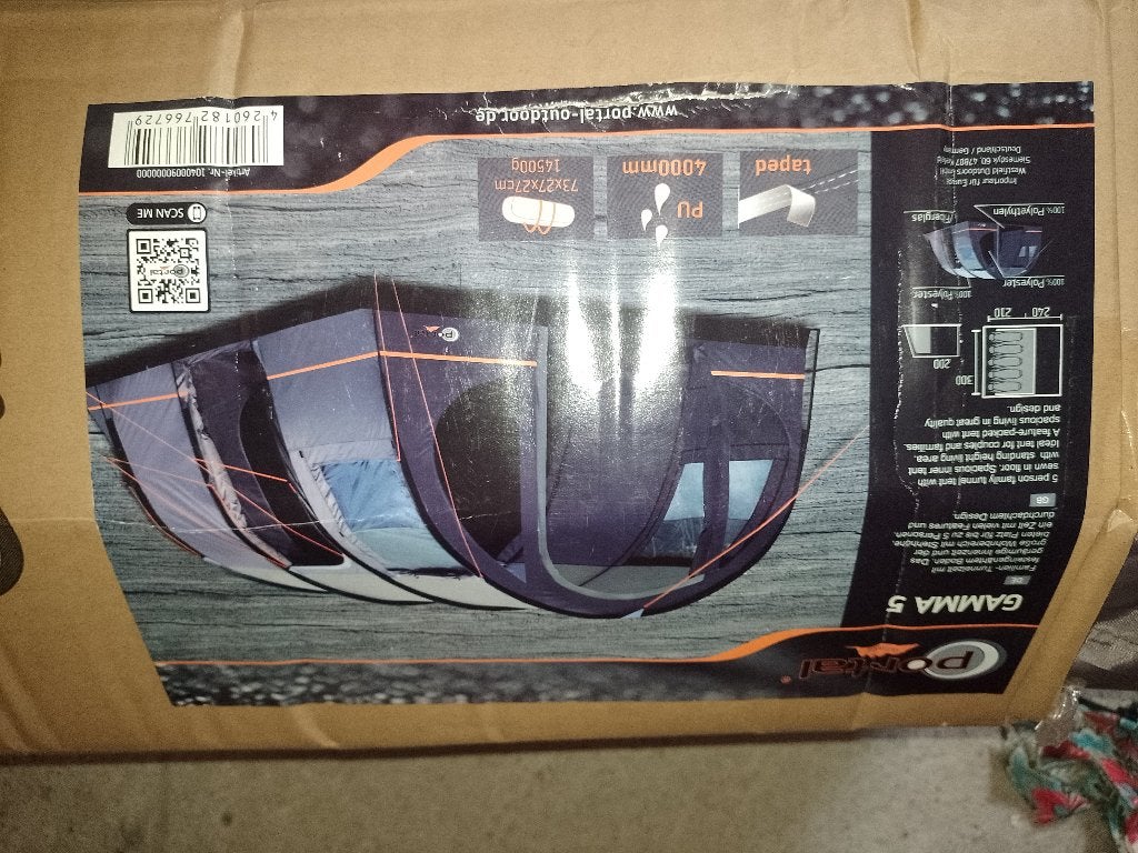 Tunnel tent 5 personen 1jaar oud 3 dagen gebruikt, Ophalen, Zo goed als nieuw