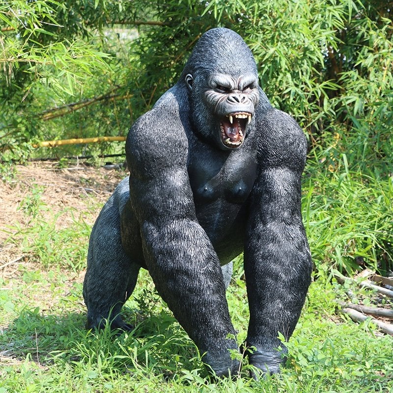 Silverback Male Gorilla beeld - Hoogte 157 cm, Ophalen, Nieuw, Overige typen