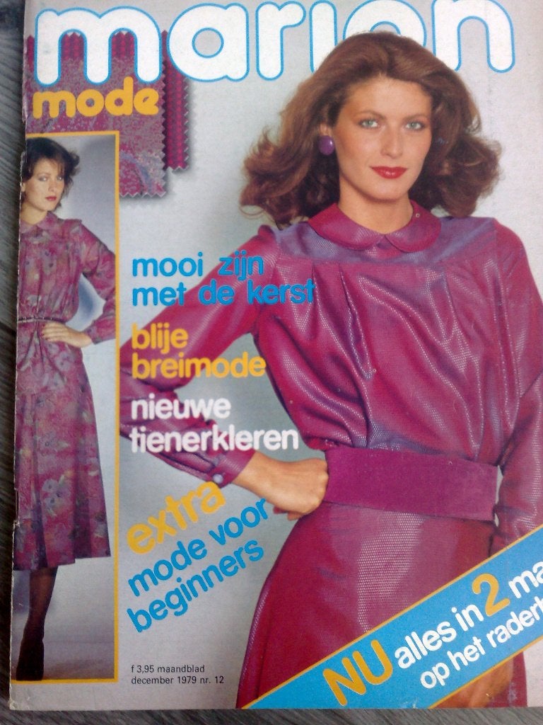 Marion kledingpatronen december nr. 12 / 1979, Hobby en Vrije tijd, Kledingpatronen, Verzenden, Zo goed als nieuw, Vrouw, Overige merken